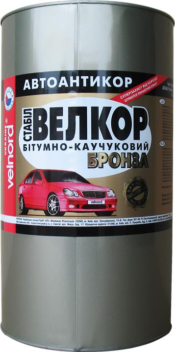 Velvana 48200318211729 Автоантикор Велкор Стабіл бітумно-каучуковий, бронза, 4 кг 48200318211729: Купити в Україні - Добра ціна на EXIST.UA!
