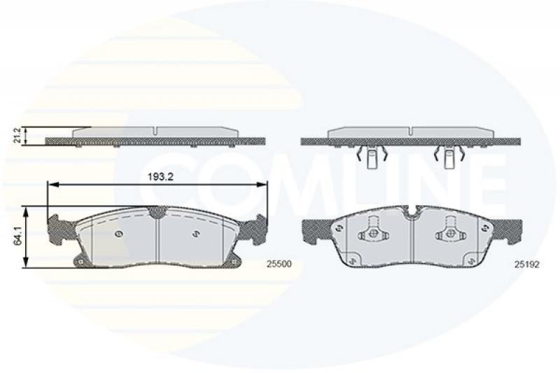 CBP36133 Comline Тормозные колодки дисковые, комплект