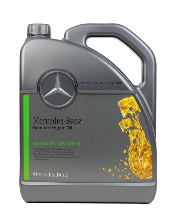 Mercedes Моторна олива Mercedes Genuine Engine Oil 5W-30, 5л – ціна 2928 UAH