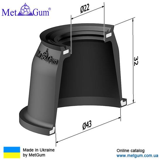 Пильник кульової опори Metgum 18-38