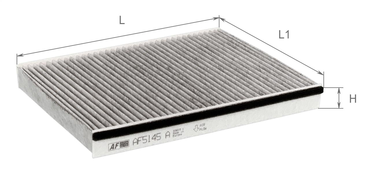Фильтр салона с активированным углем Alpha Filter AF 5145A