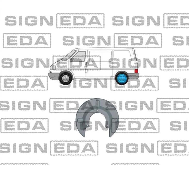 PVW41700GLR Signeda Защита тормозного диска