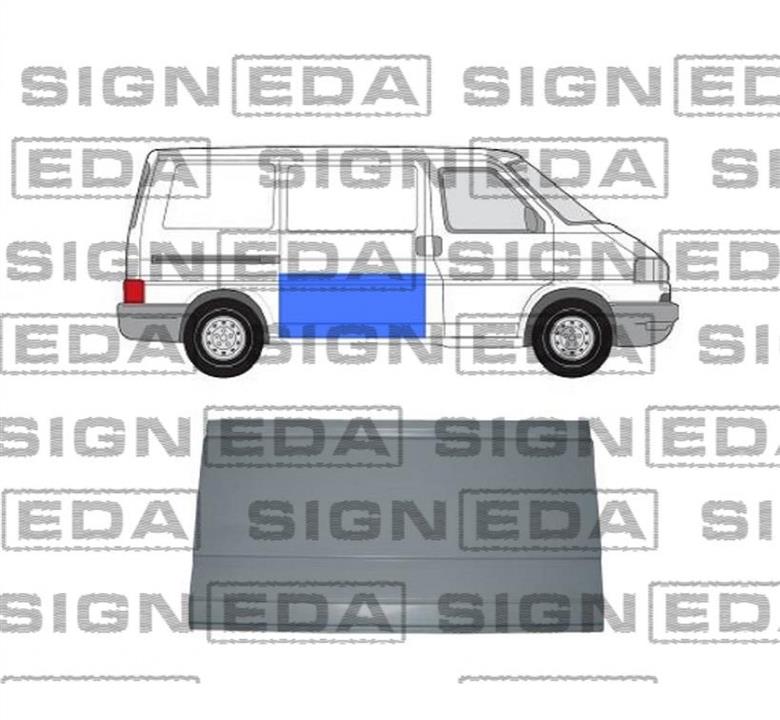 PVW88006AR Signeda Ремонтная часть двери передней правой