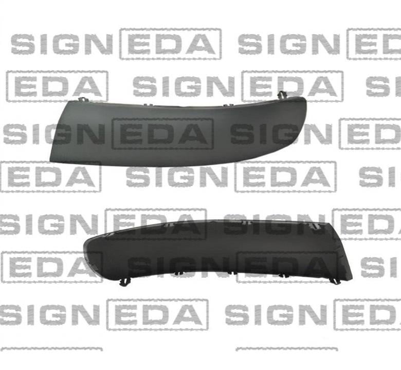 PVW99075MAL Signeda Накладка бампера переднего левая