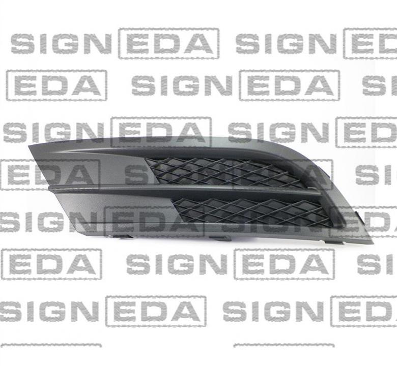Решетка радиатора Volkswagen Jetta (Фольксваген Джетта): PVW99077CAL Signeda Решетка бампера переднего (заглушка) левая