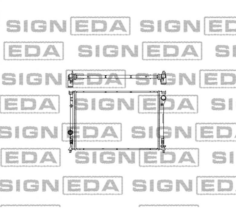 RA13157 Signeda Радіатор охолодження двигуна