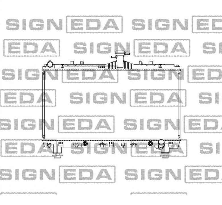 RA13341Q Signeda Радиатор охлаждения двигателя