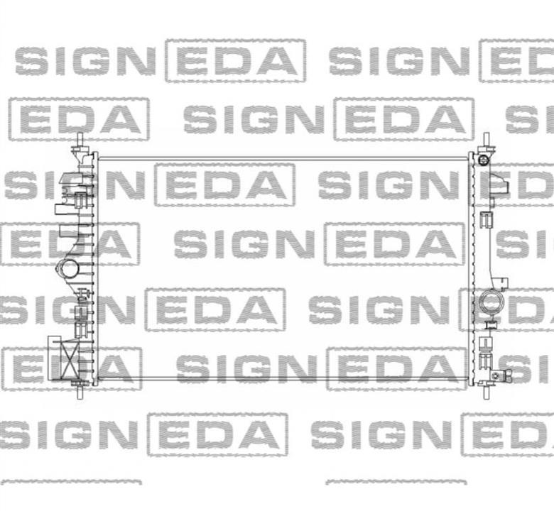RA37020A Signeda Радиатор охлаждения двигателя