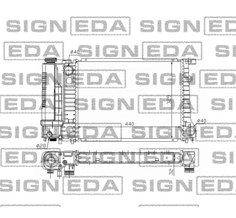 RA60735Q Signeda Радиатор