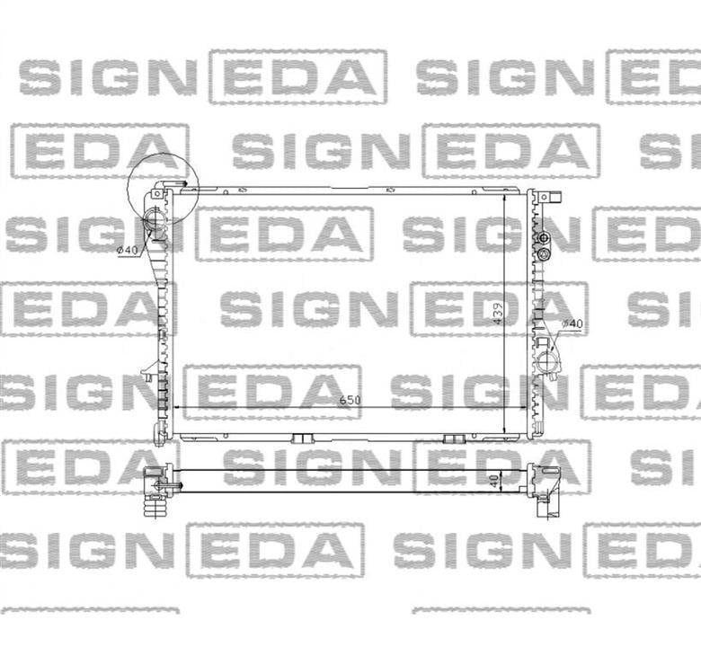 RA60752Q Signeda Радиатор охлаждения двигателя