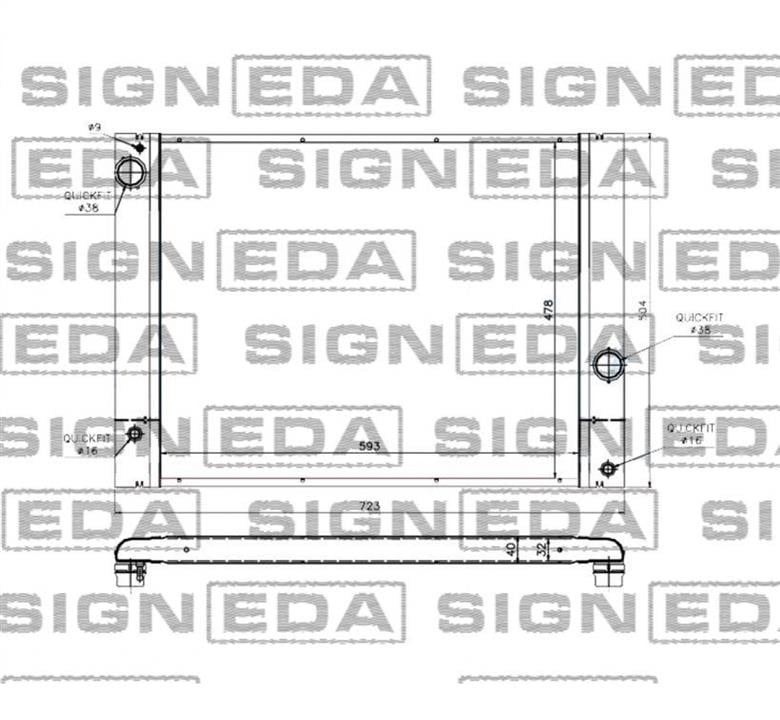 RA60772 Signeda Радиатор