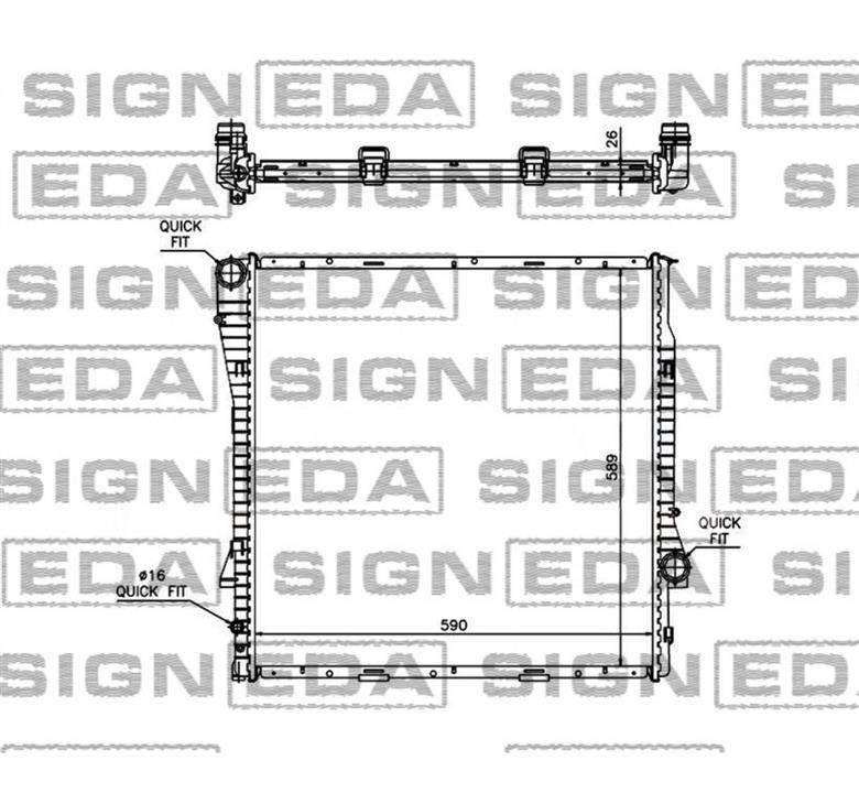 RA60787Q Signeda Радиатор