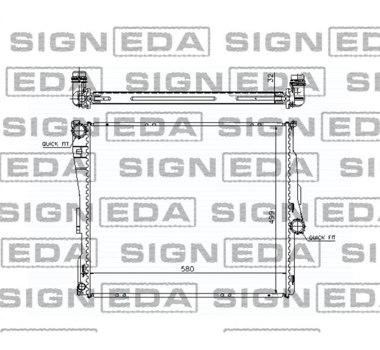 Signeda RA60803A Радіатор RA60803A: Приваблива ціна - Купити в Україні на EXIST.UA! RA60803A Signeda Радіатор