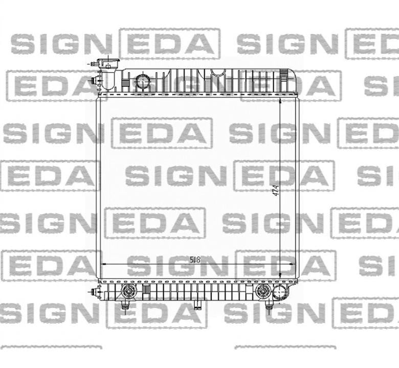 Signeda RA62632 Радіатор охолодження двигуна RA62632: Купити в Україні - Добра ціна на EXIST.UA!