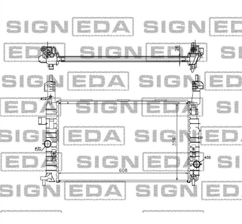 RA63087Q Signeda Радиатор