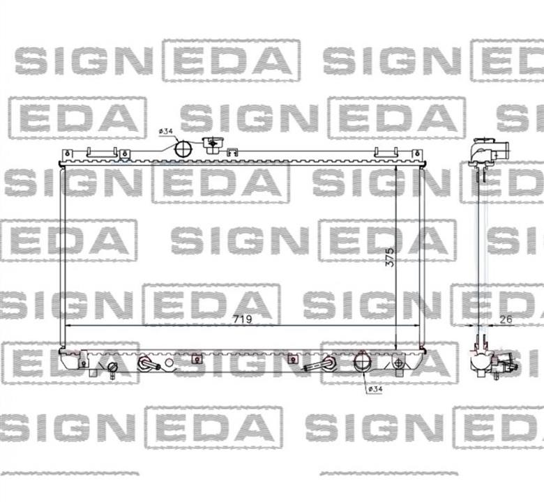 RA64653Q Signeda Радиатор