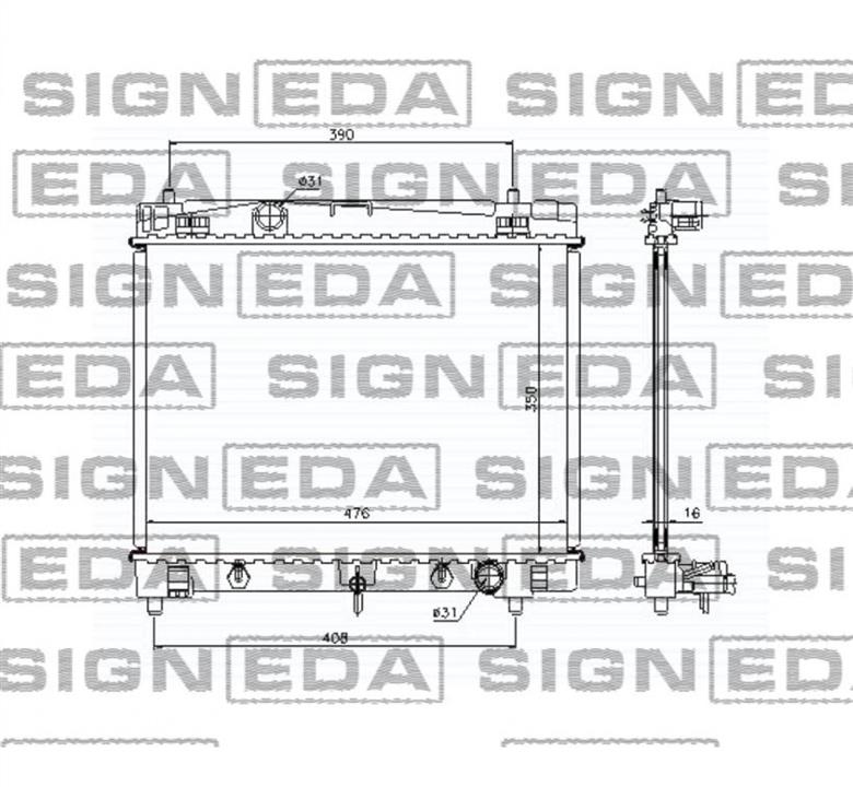 RA64682 Signeda Радиатор