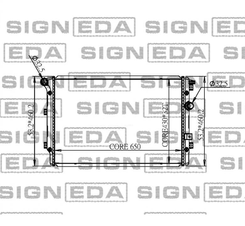 Signeda RA65015Q Радиатор RA65015Q: Отличная цена - Купить в Украине на EXIST.UA! RA65015Q Signeda Радиатор