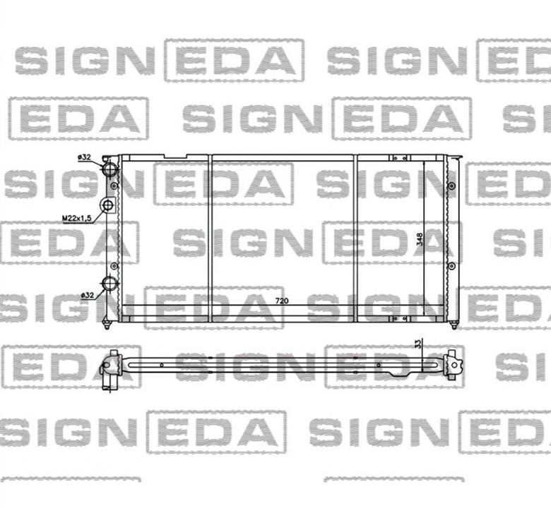 Signeda RA65249 Радіатор кондиціонера (Конденсатор) RA65249: Купити в Україні - Добра ціна на EXIST.UA!
