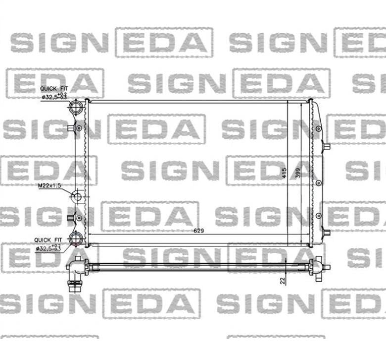 RA65271Q Signeda Радиатор
