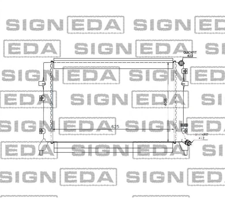 RA65294Q Signeda Радіатор охолодження двигуна