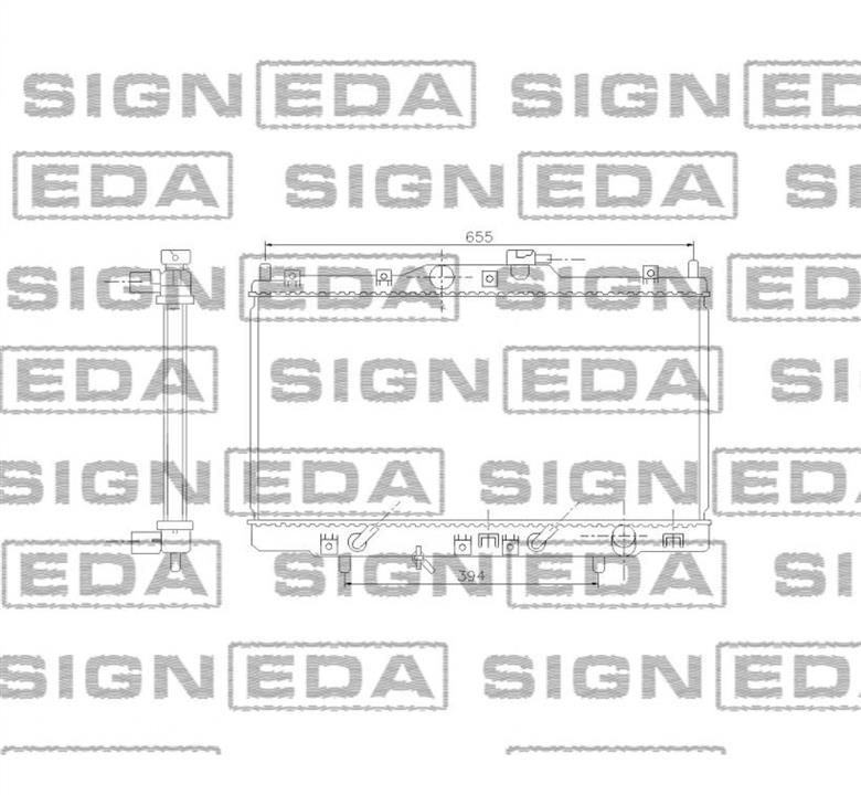 Signeda RA68103A Радиатор RA68103A: Отличная цена - Купить в Украине на EXIST.UA! RA68103A Signeda Радиатор