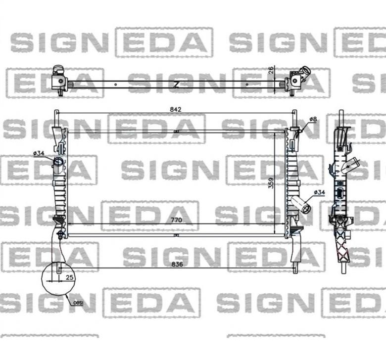 RA69226 Signeda Радиатор