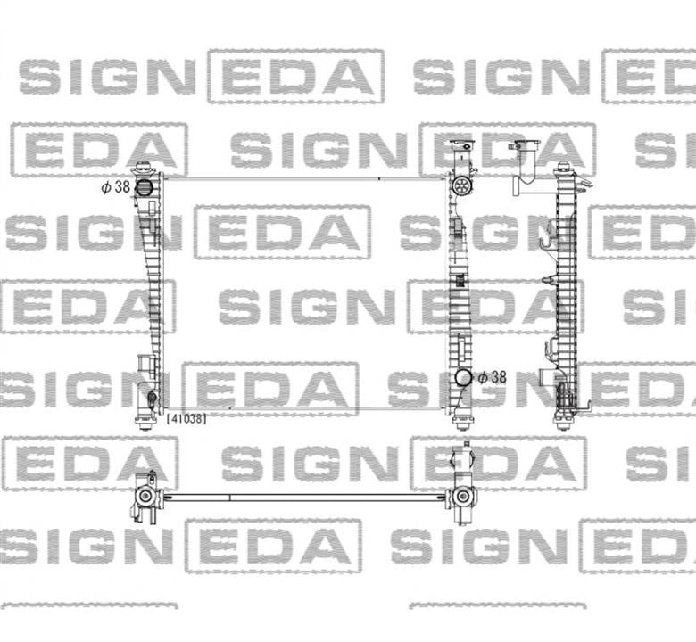 Радиатор основной Додж: RACR37022Q Signeda Радиатор
