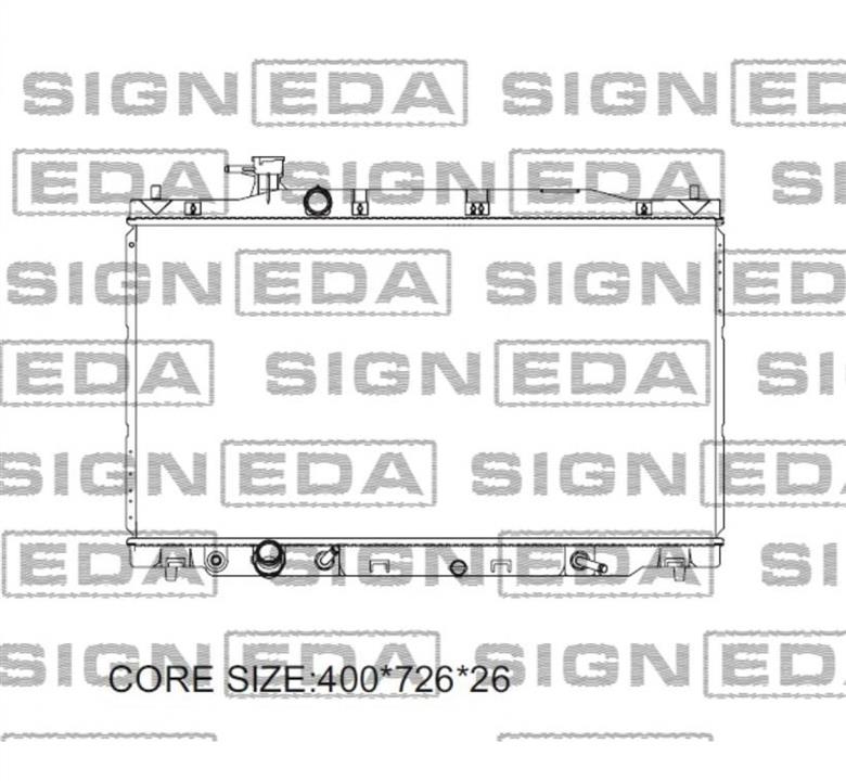 Signeda RAH139Q Радіатор охолодження двигуна RAH139Q: Купити в Україні - Добра ціна на EXIST.UA!