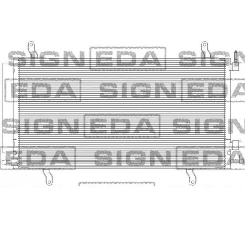 Signeda RC4119 Радіатор кондиціонера (Конденсатор) RC4119: Купити в Україні - Добра ціна на EXIST.UA!