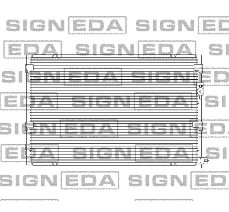 Конденсер кондиціонера Форд США: RC4620 Signeda Радіатор кондиціонера (Конденсатор)