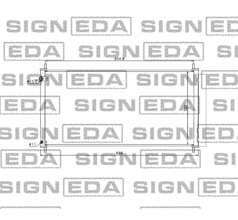 Радиатор кондиционера Toyota Verso (Тойота Версо): RC940036 Signeda Радиатор кондиционера