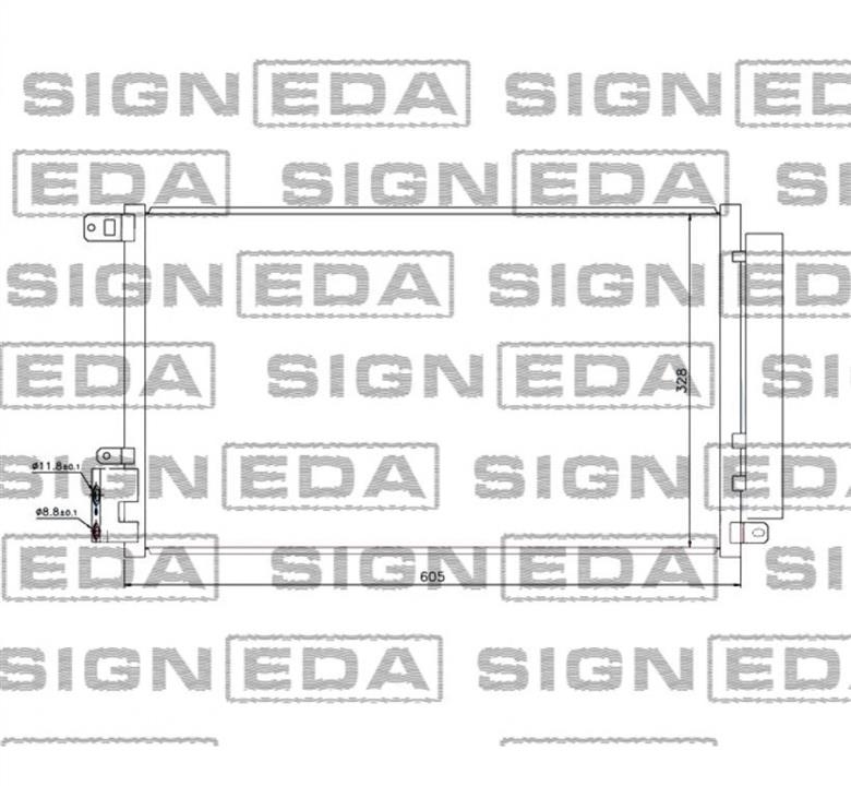 RC940095 Signeda Радіатор кондиціонера (Конденсатор)