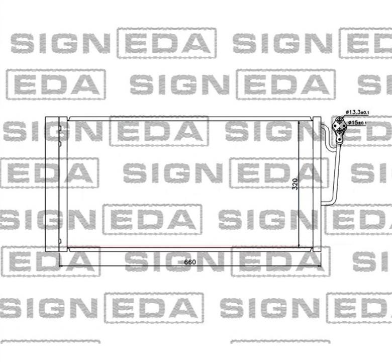 RC940118 Signeda Радиатор кондиционера