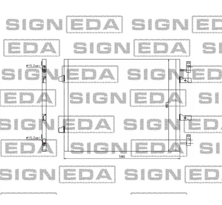 RC940147 Signeda Радіатор кондиціонера (Конденсатор)