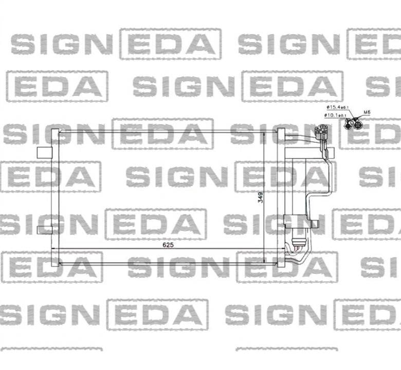 RC940149 Signeda Радиатор кондиционера