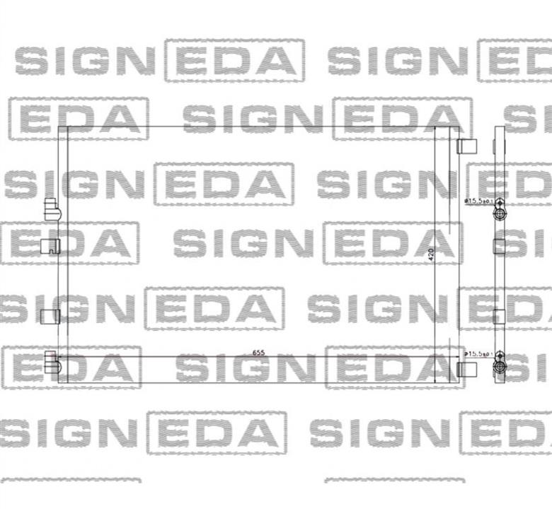 RC940152Q Signeda Радіатор кондиціонера (Конденсатор)