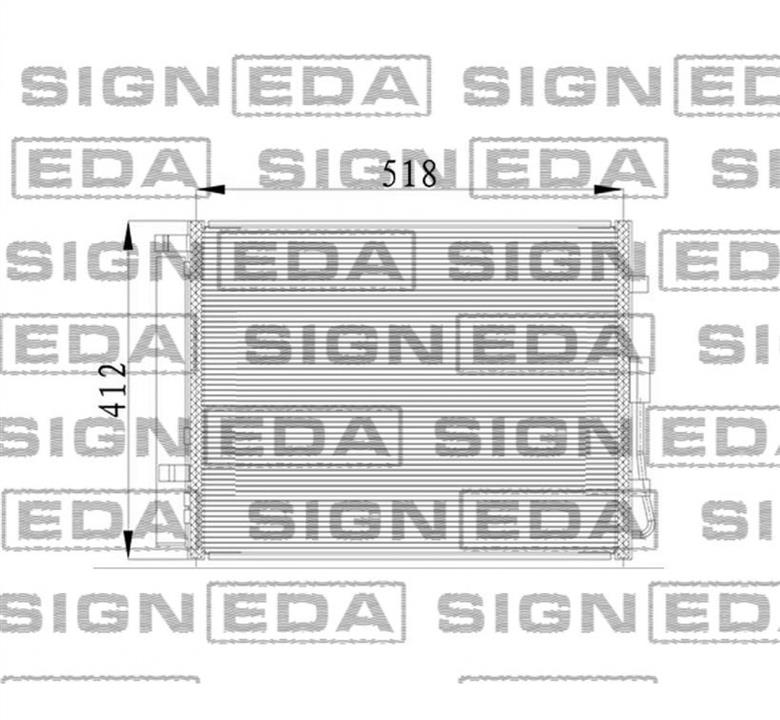 RC940217 Signeda Радиатор кондиционера