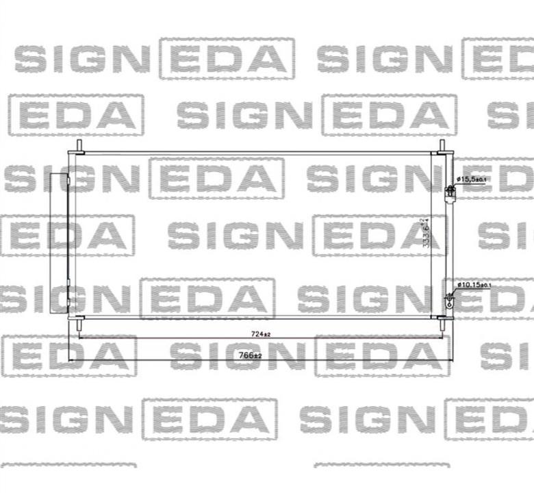RC940240 Signeda Радиатор кондиционера