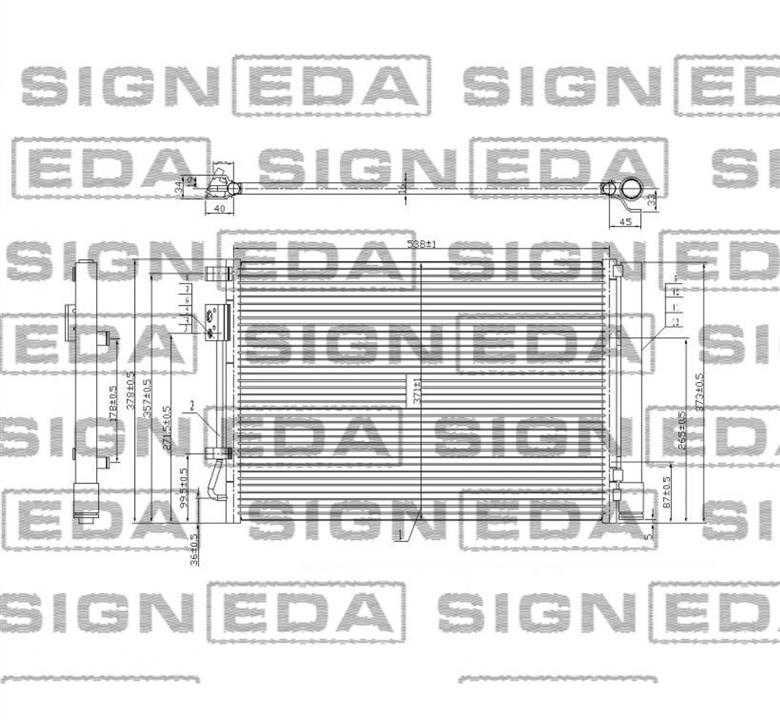 Signeda RC940243 Радиатор кондиционера (Конденсатор) RC940243: Отличная цена - Купить в Украине на EXIST.UA! RC940243 Signeda Радиатор кондиционера (Конденсатор)
