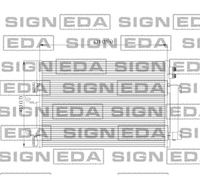 RC940570 Signeda Радиатор кондиционера (Конденсатор)