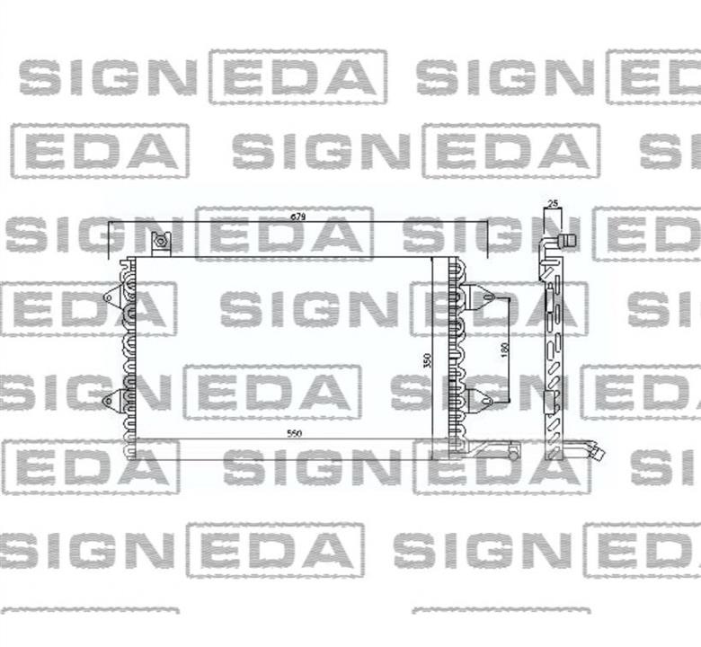 RC94164 Signeda Радіатор кондиціонера (Конденсатор)