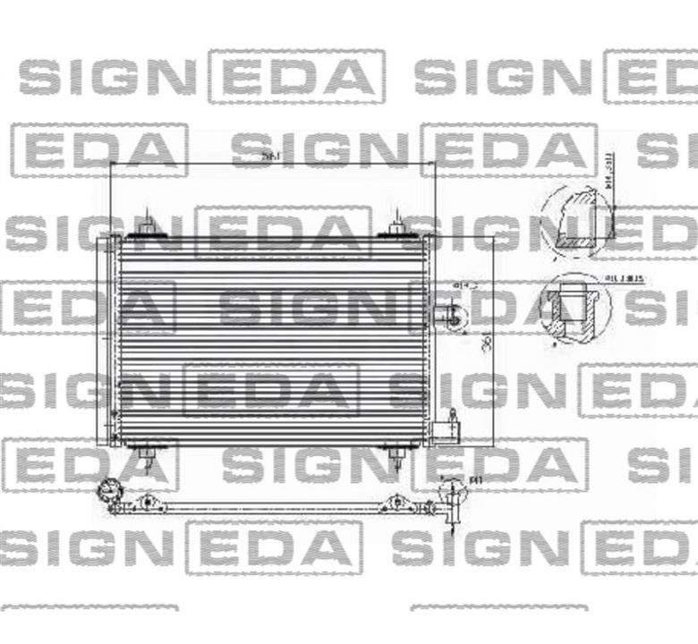 Signeda RC94534 Радіатор кондиціонера (Конденсатор) RC94534: Купити в Україні - Добра ціна на EXIST.UA!
