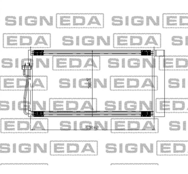 RC94747 Signeda Радиатор кондиционера
