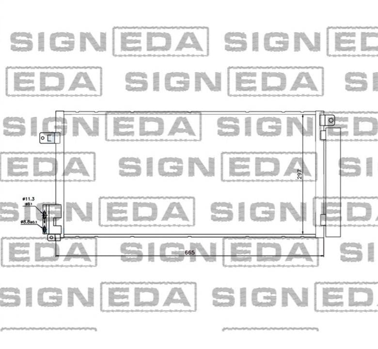 RC94899 Signeda Радиатор кондиционера