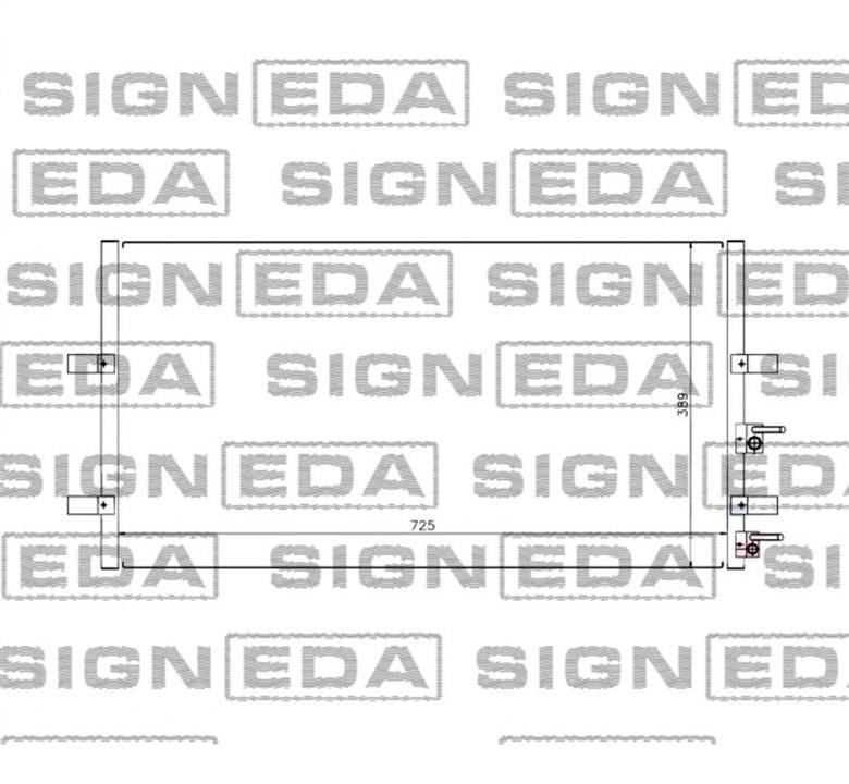 RC94915 Signeda Радиатор кондиционера