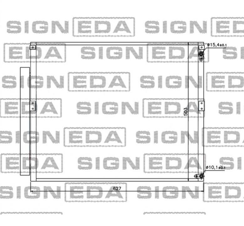RC94919 Signeda Радиатор кондиционера