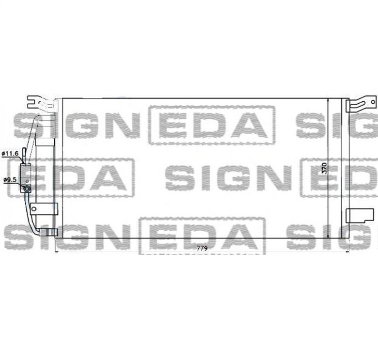 Signeda RC94963 Радіатор кондиціонера (Конденсатор) RC94963: Купити в Україні - Добра ціна на EXIST.UA!