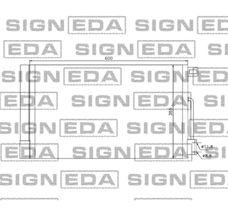 RC94973 Signeda Радиатор кондиционера (Конденсатор)