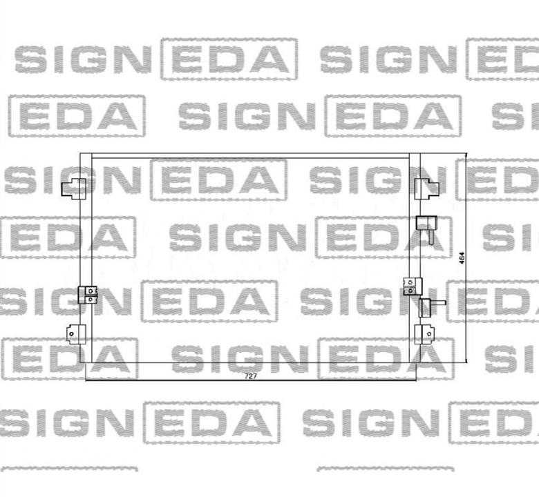 Конденсер кондиціонера Крайслер: RC9501094906 Signeda Радіатор кондиціонера